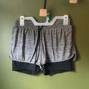 Champion athletic shorts with sewn in bike shorts